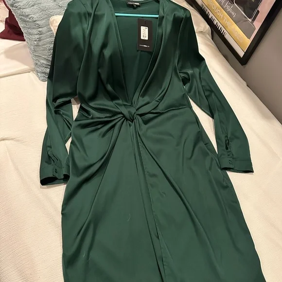 Fashion Nova | Dresses | Green Sugar Free Dress From Fashion Nova Size X  Never Worn | Poshmark